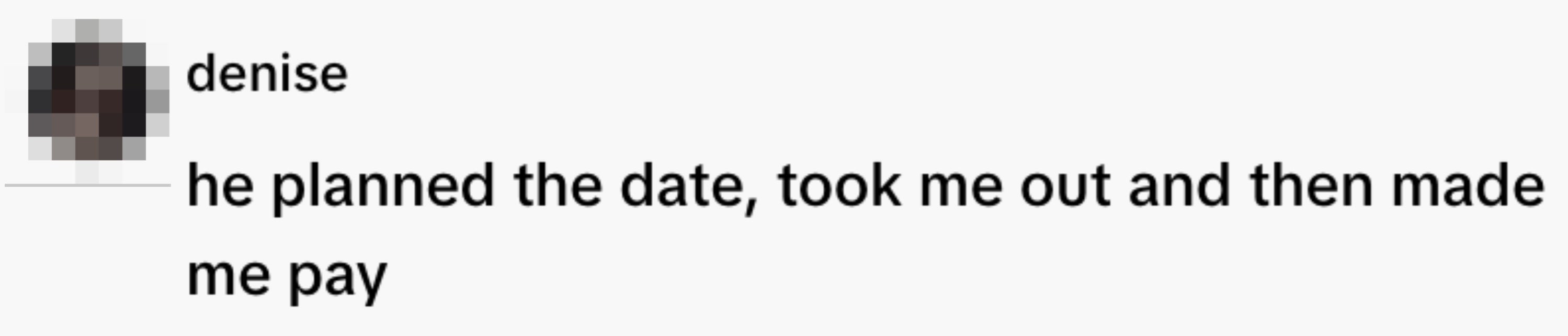  "he planned the date, took maine  retired  and past    made maine  pay."