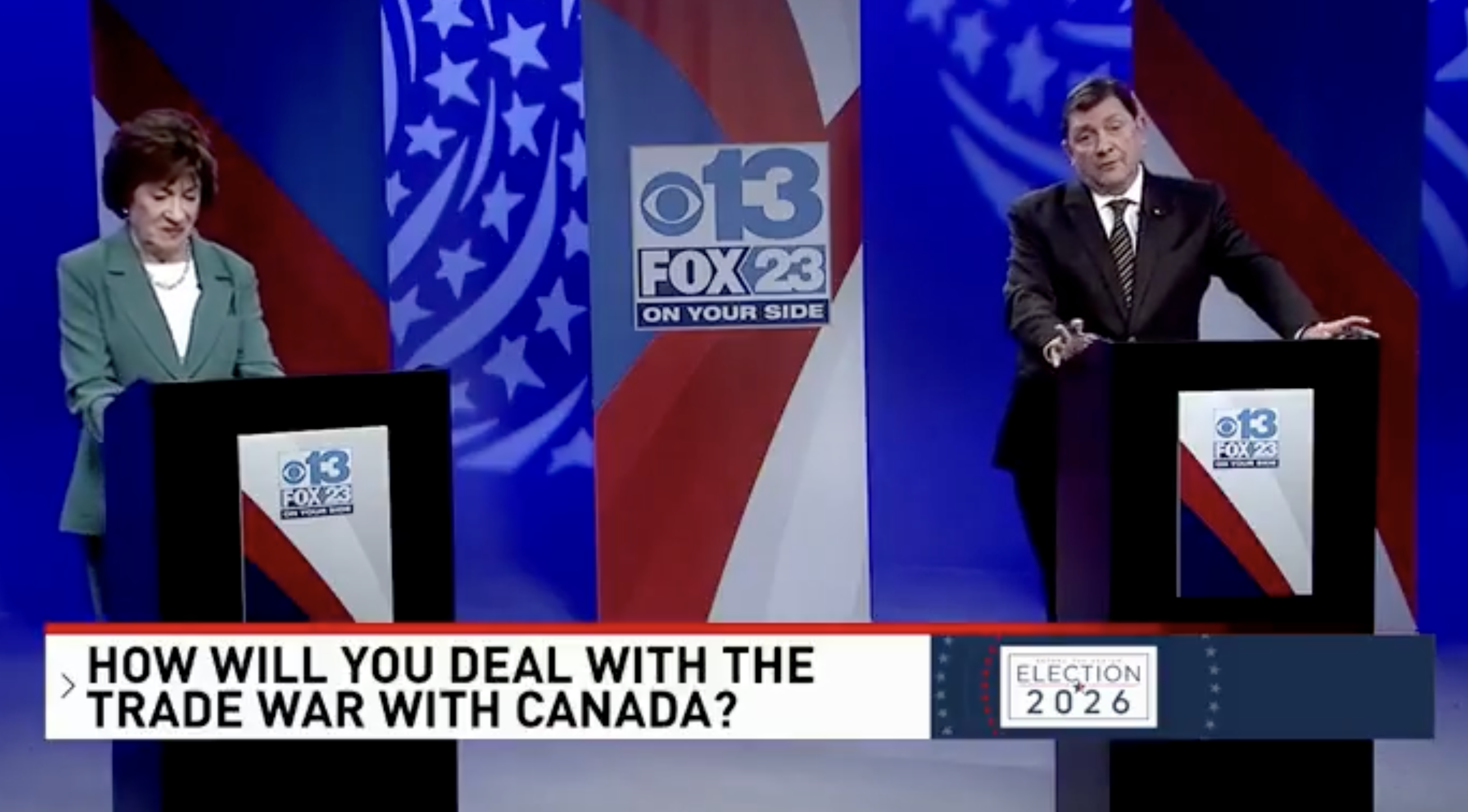 "How will you deal with the trade war with Canada?"