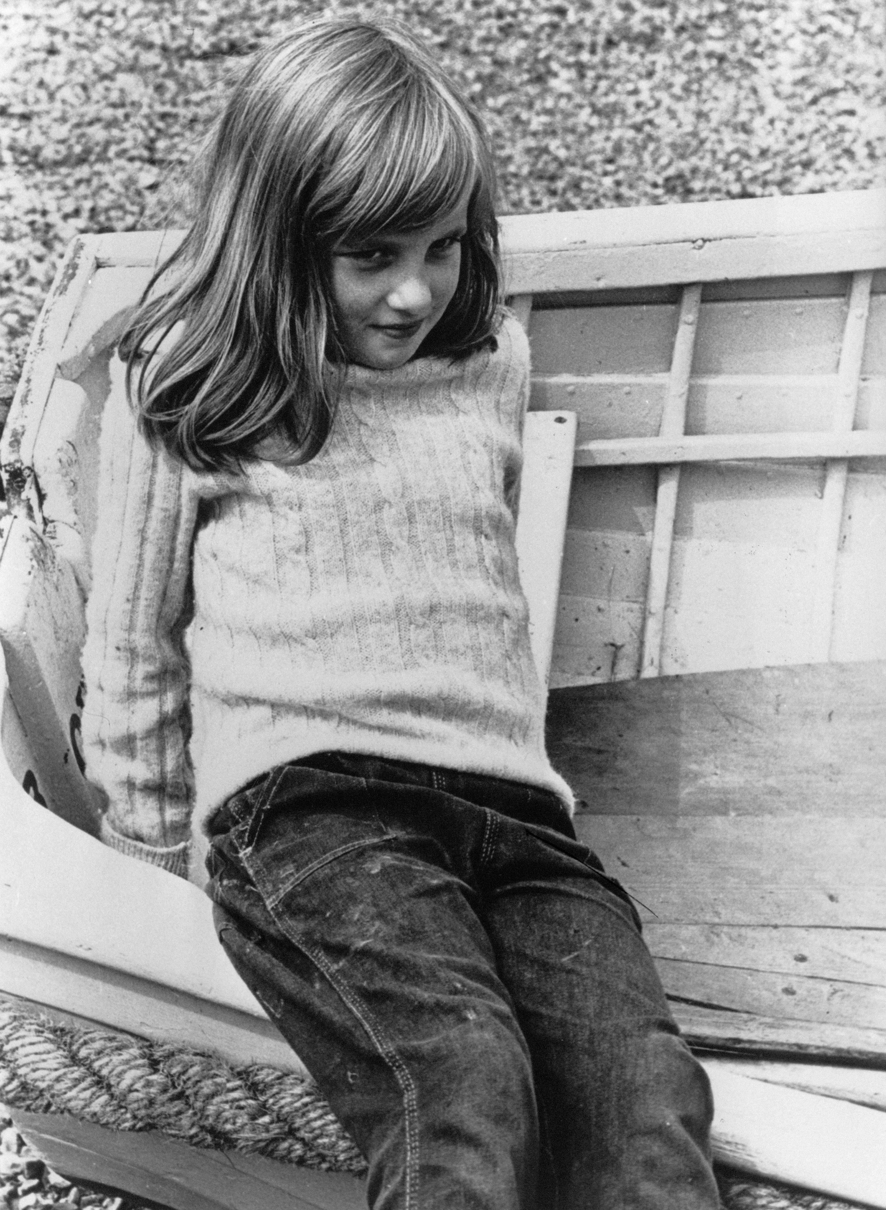 Lady Diana Spencer wearing casual clothing