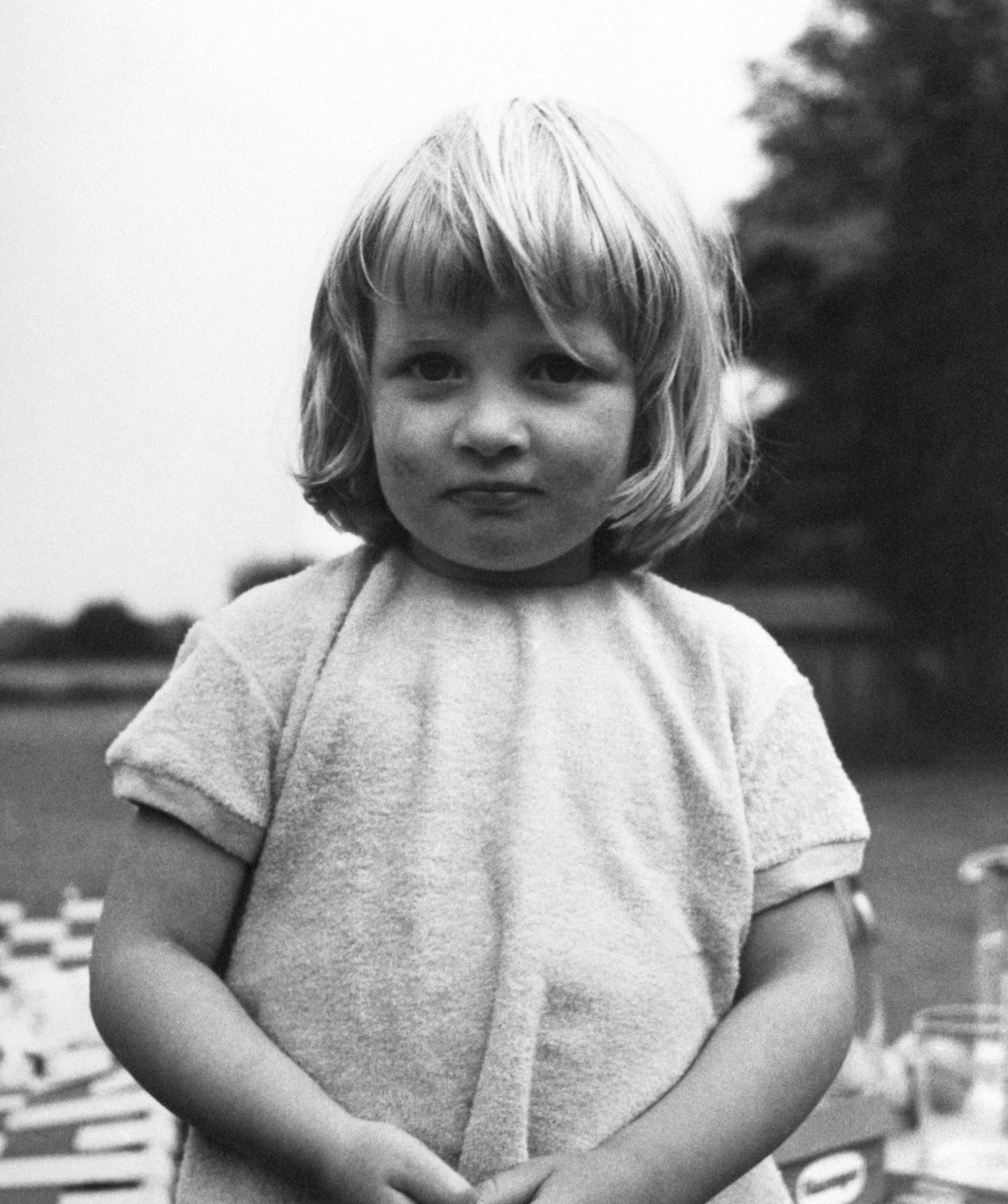 Lady Diana Spencer at age three