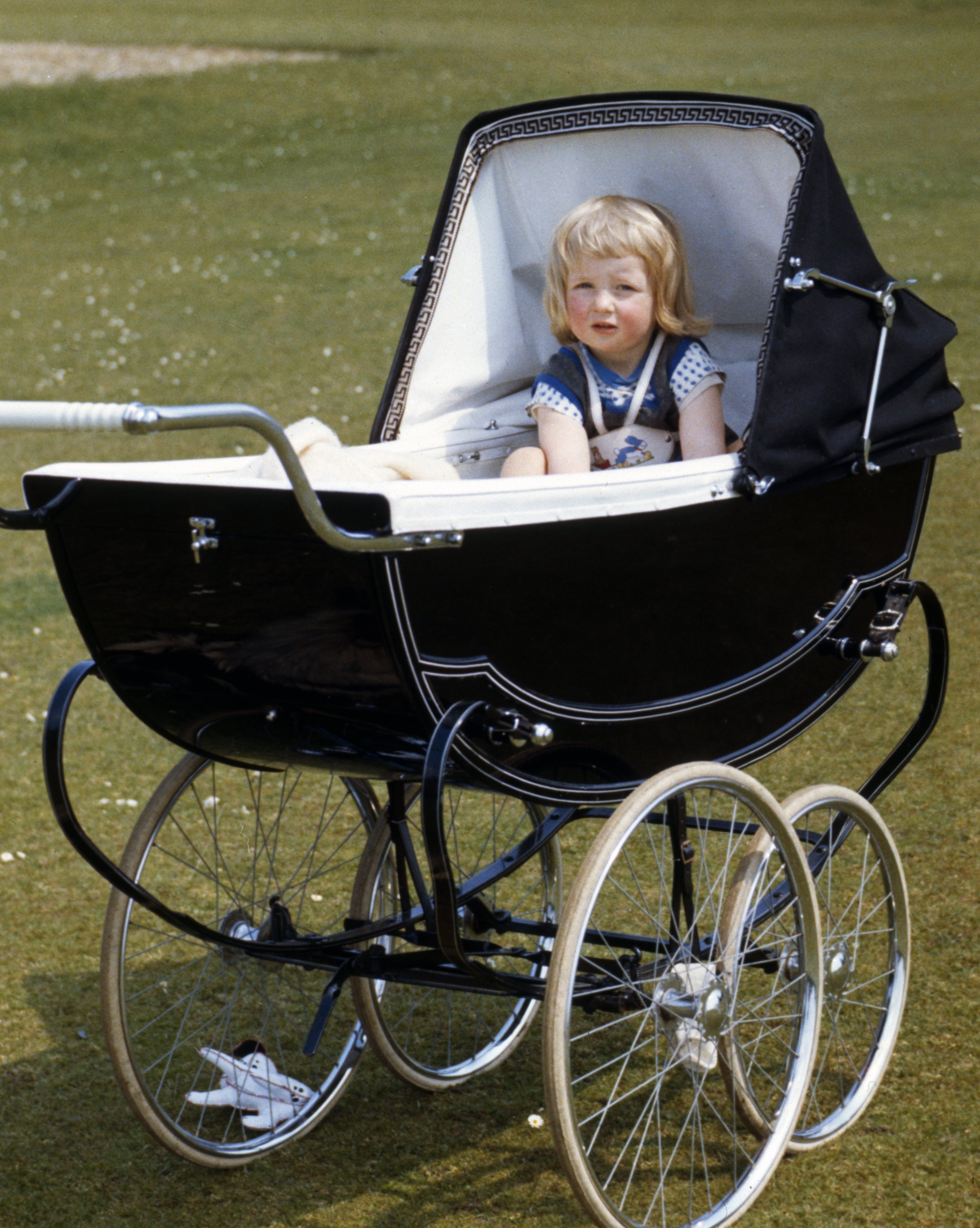 Lady Diana Spencer in a stroller
