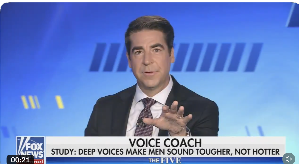 Deep voices make men sound tougher, not hotter."