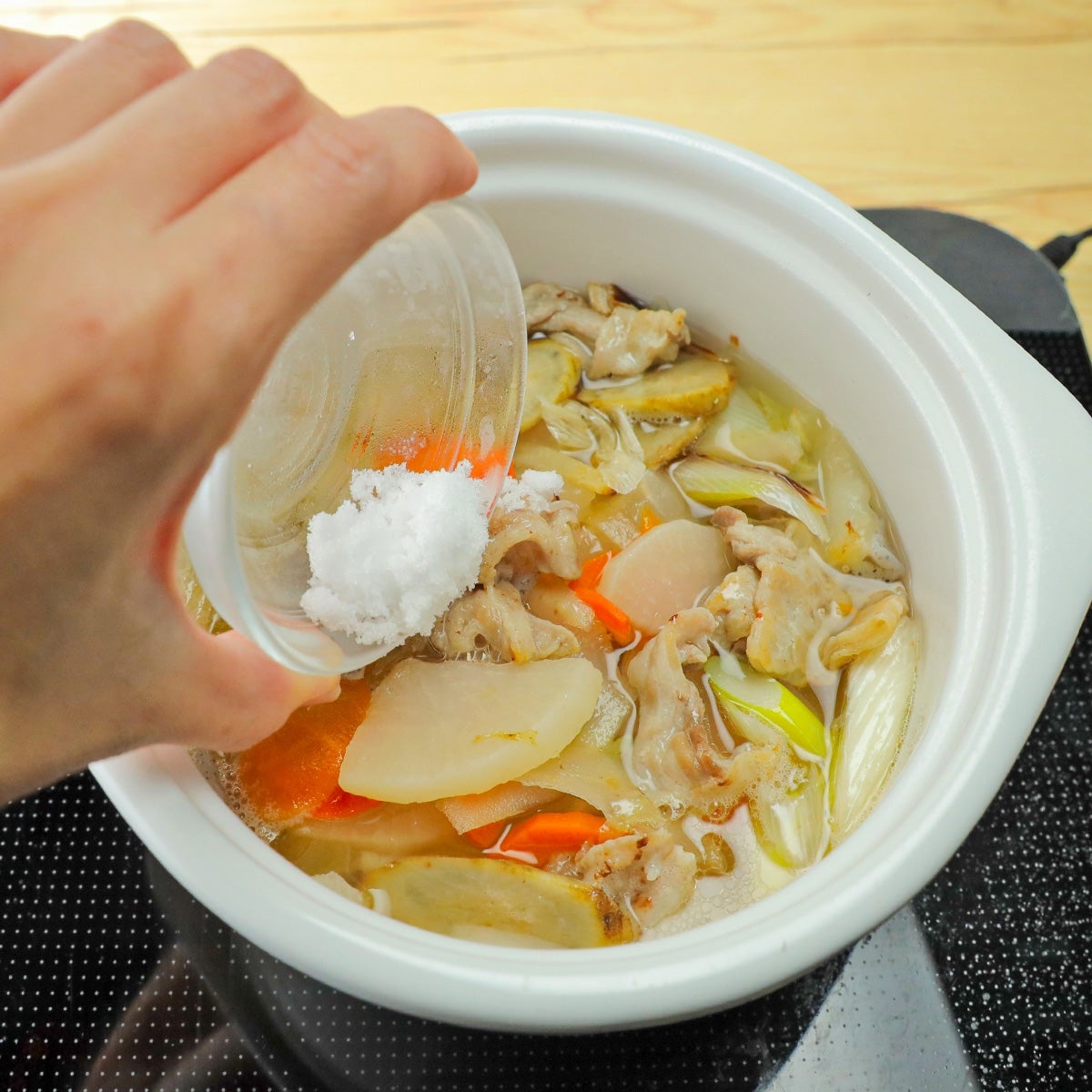 砂糖入り豚汁の作り方