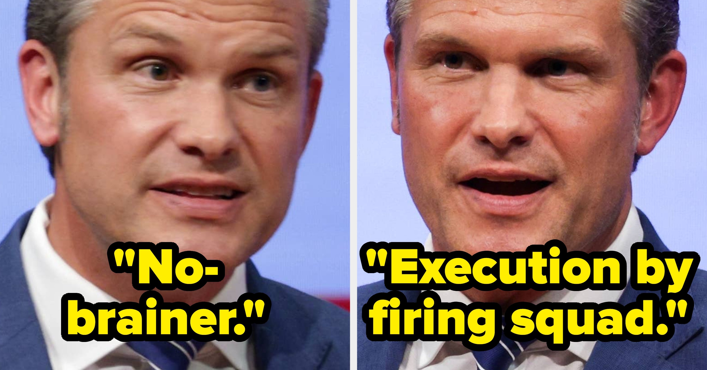 Hegseth Wants Public To Watch Execution By Firing Squad