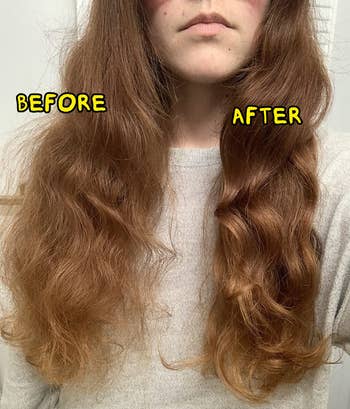 Close-up of a person's hairsbreadth showing a