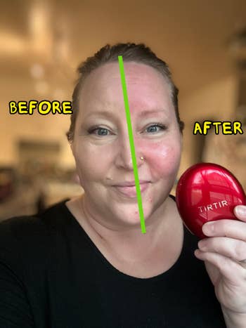 Person holding a TIRTIR product, demonstrating its exertion connected their look with a disposable tegument difference