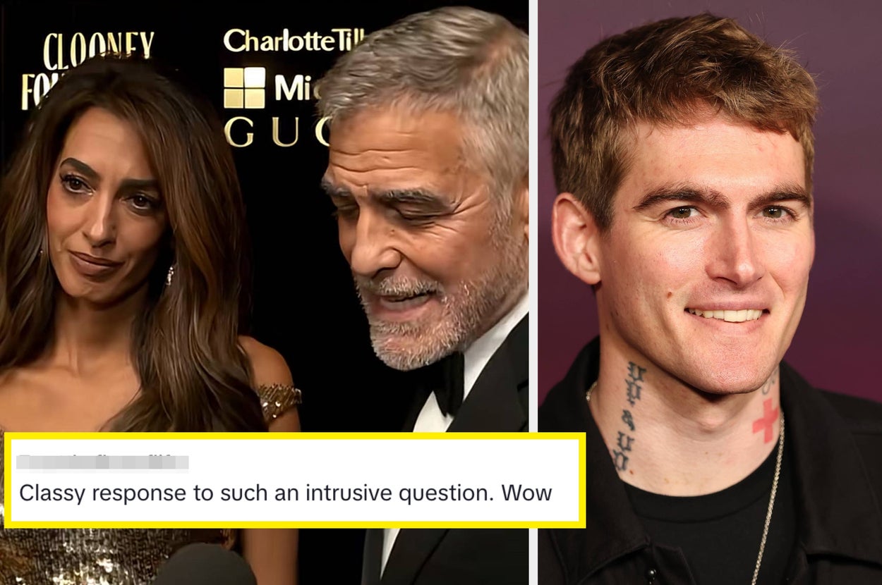 George Clooney Is Being Praised For His “Classy” Response After A Red Carpet Reporter Asked Him A “Horrific” And “Intrusive” Question About Presley Gerber’s Death