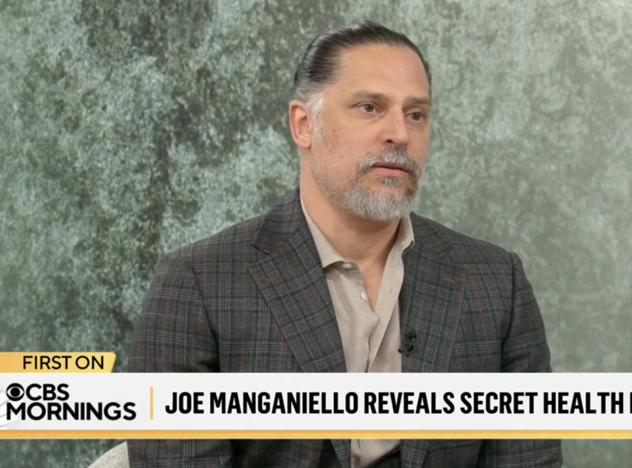 Joe speaking in a TV interview
