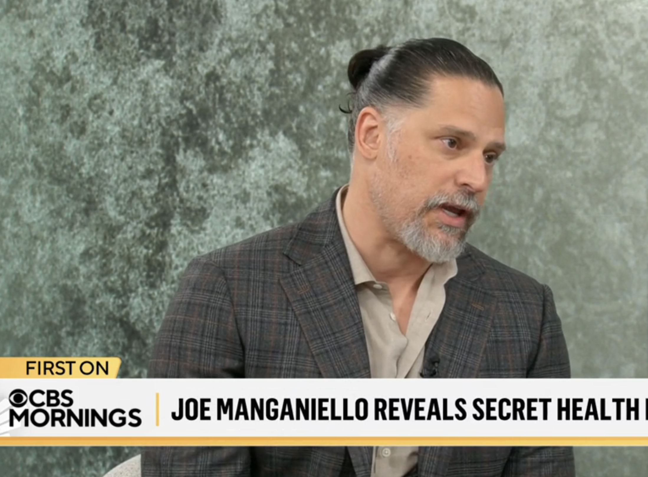 Joe speaking in a TV interview