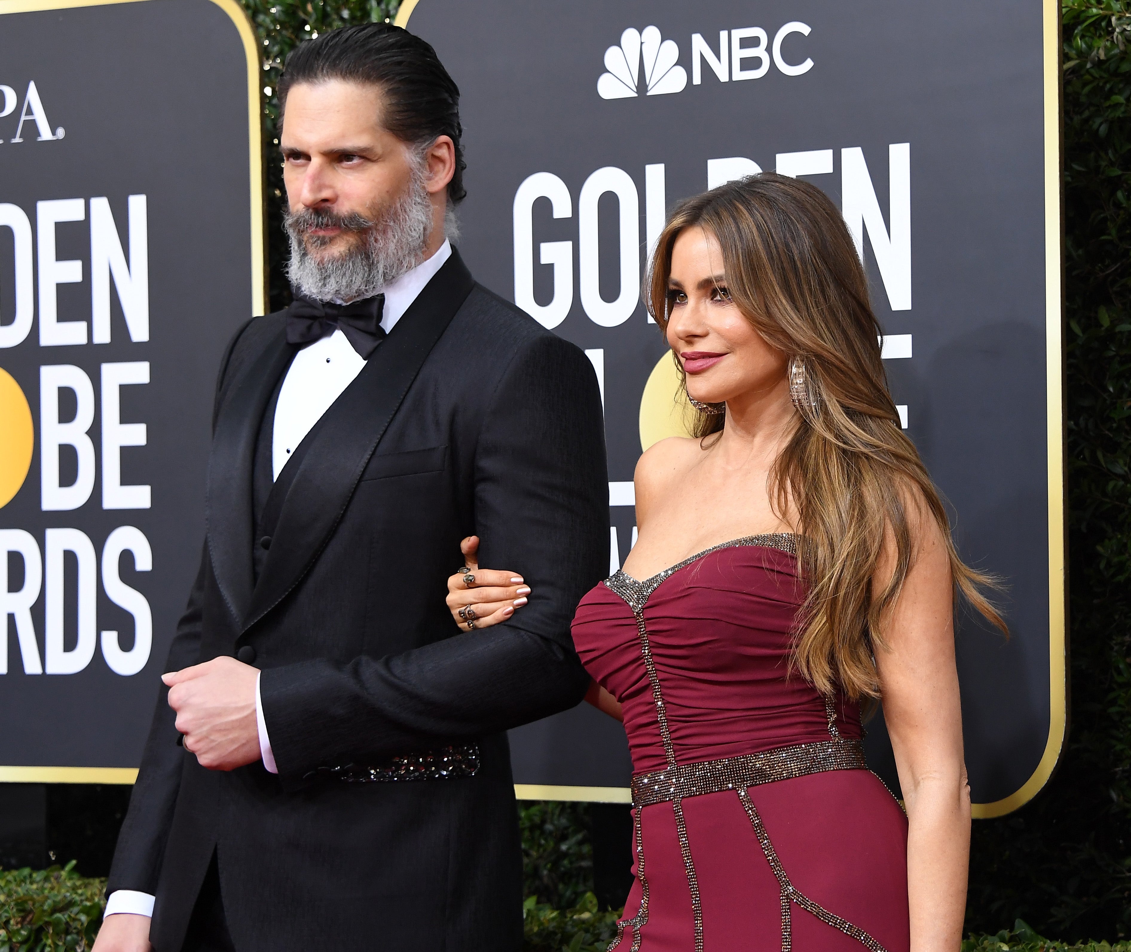 Joe and Sofía on a red carpet