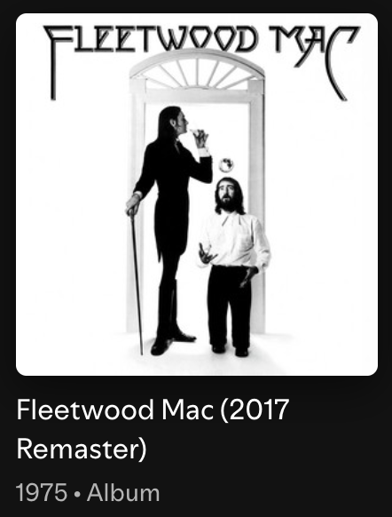 Album screen for Fleetwood Mac's 1975 self-titled medium remastered successful 2017
