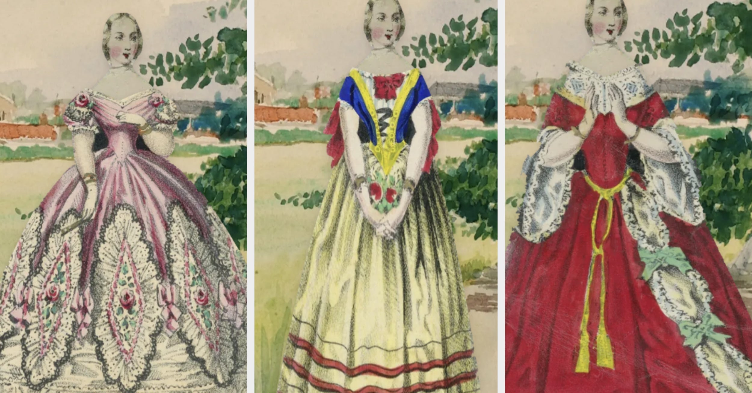 Pick Outfits For This 1800s Paper Doll And We'll Tell You What Your True Design Aesthetic Actually Is