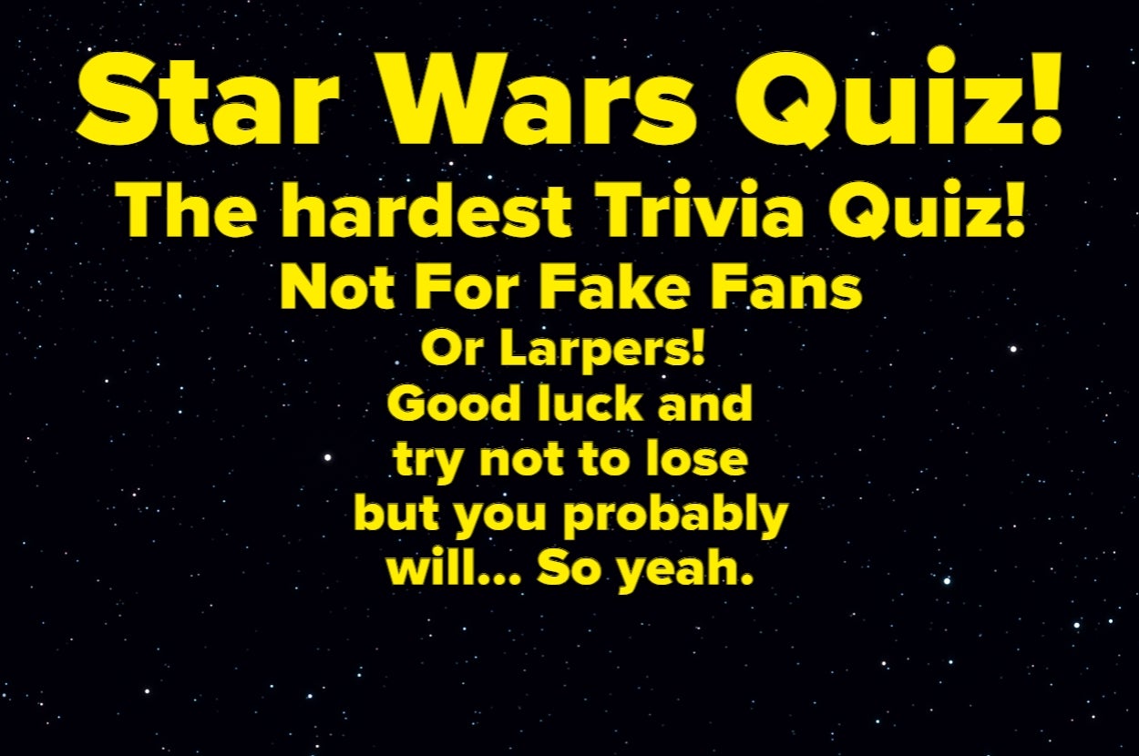 Test Your Force Sensitivity With This "Star Wars" Trivia Quiz!