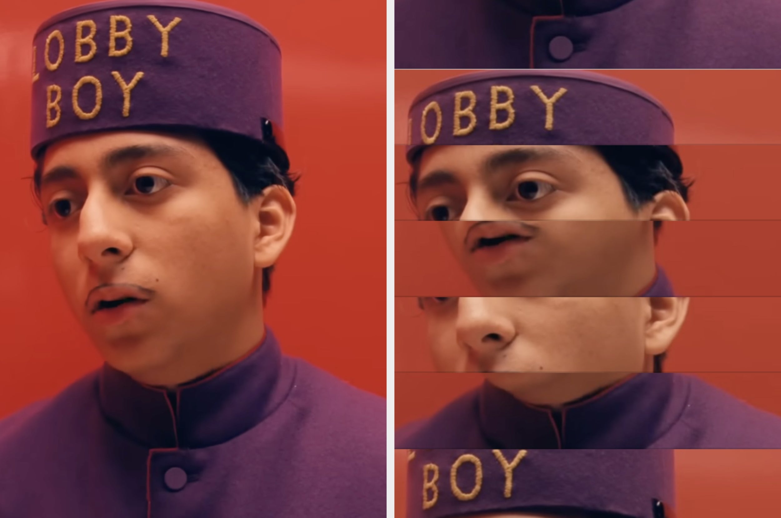 Person in a bellhop uniform with "LOBBY BOY" on the hat, depicted with a fragmented effect. Image related to the gaming industry