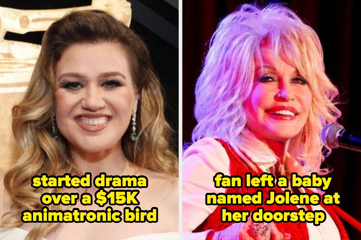 Kelly Clarkson started drama over a $15K animatronic bird, and a fan left a baby named Jolene at Dolly Parton's doorstep