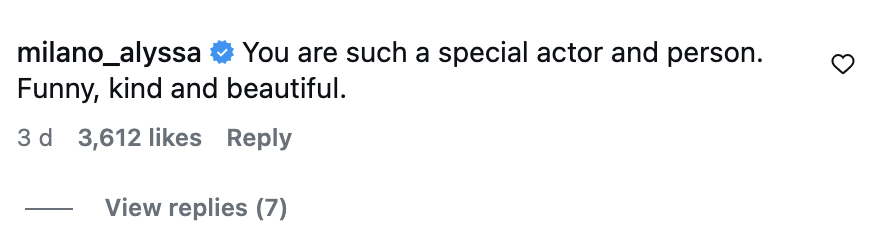 Comment from Alyssa supporting Anna