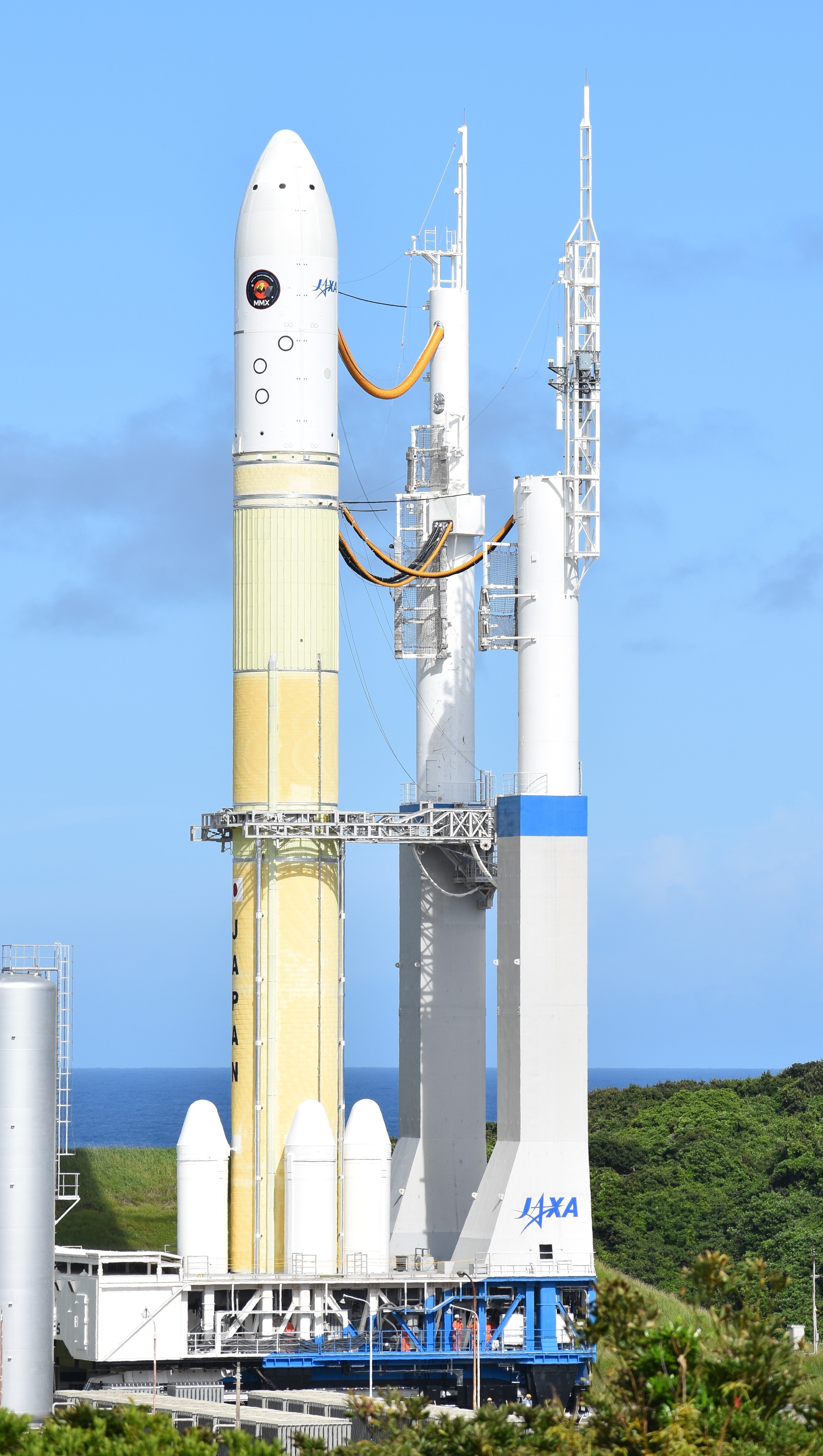 火星衛星探査機「MMX」を搭載したH3ロケット10号機（時事）