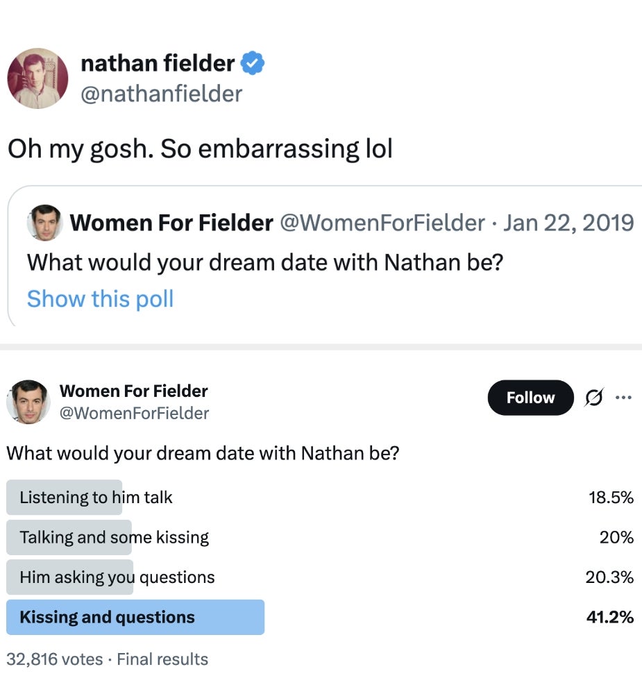 talking, kissing, questions