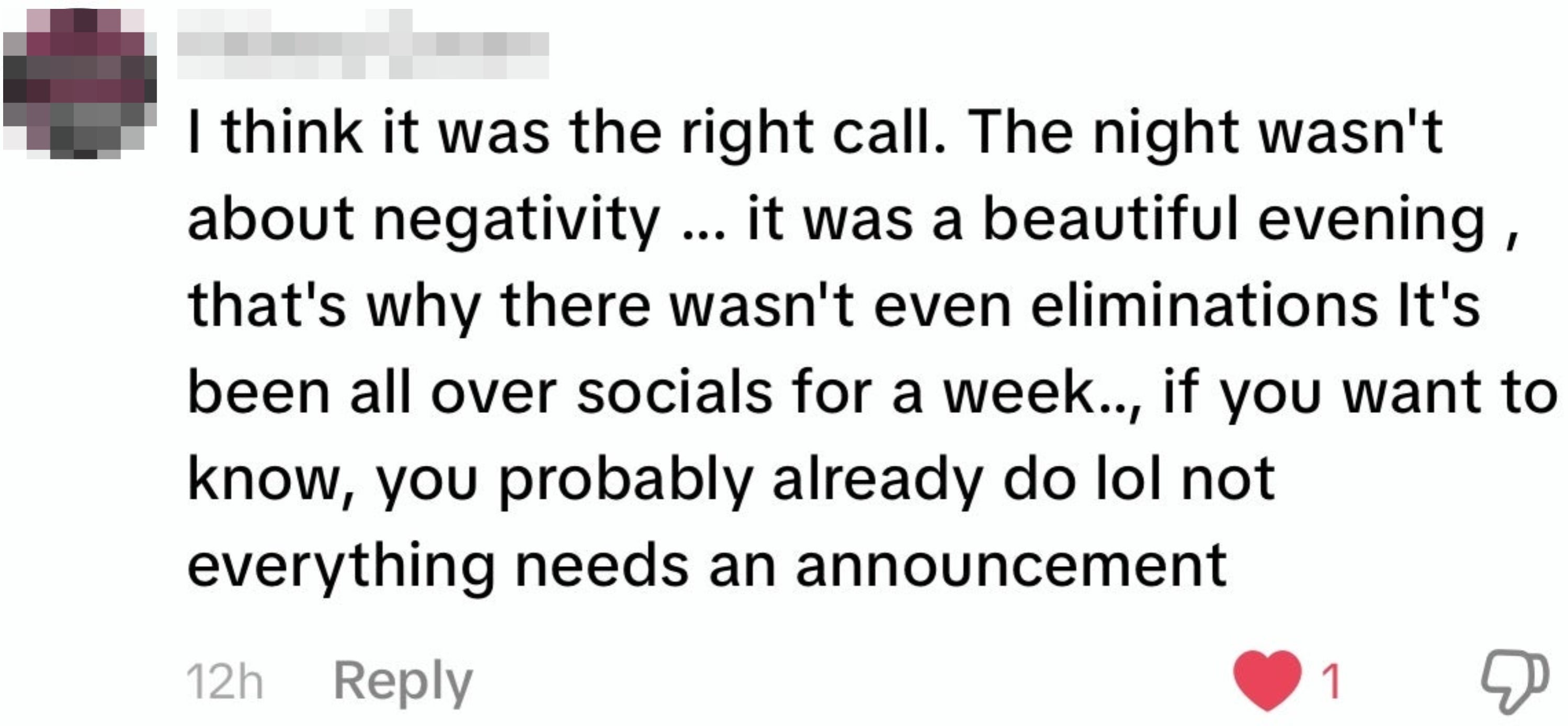 Comment from Kidney Queen discusses a affirmative  lawsuit   with nary  eliminations, mentioning its online attraction  and nary  request   for announcements