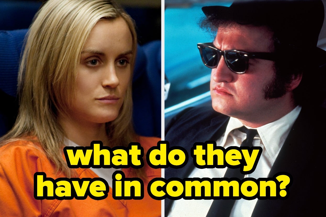 Two characters from TV and film side by side. Text on image asks, "What do they have in common?"