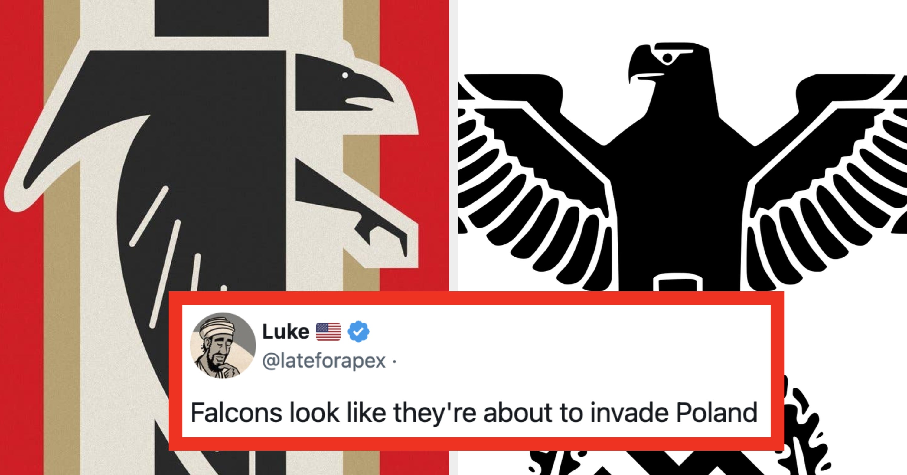 The Atlanta Falcons Unveiled A New Logo, And All Social Media Users Want To Do Is Make Nazi Jokes