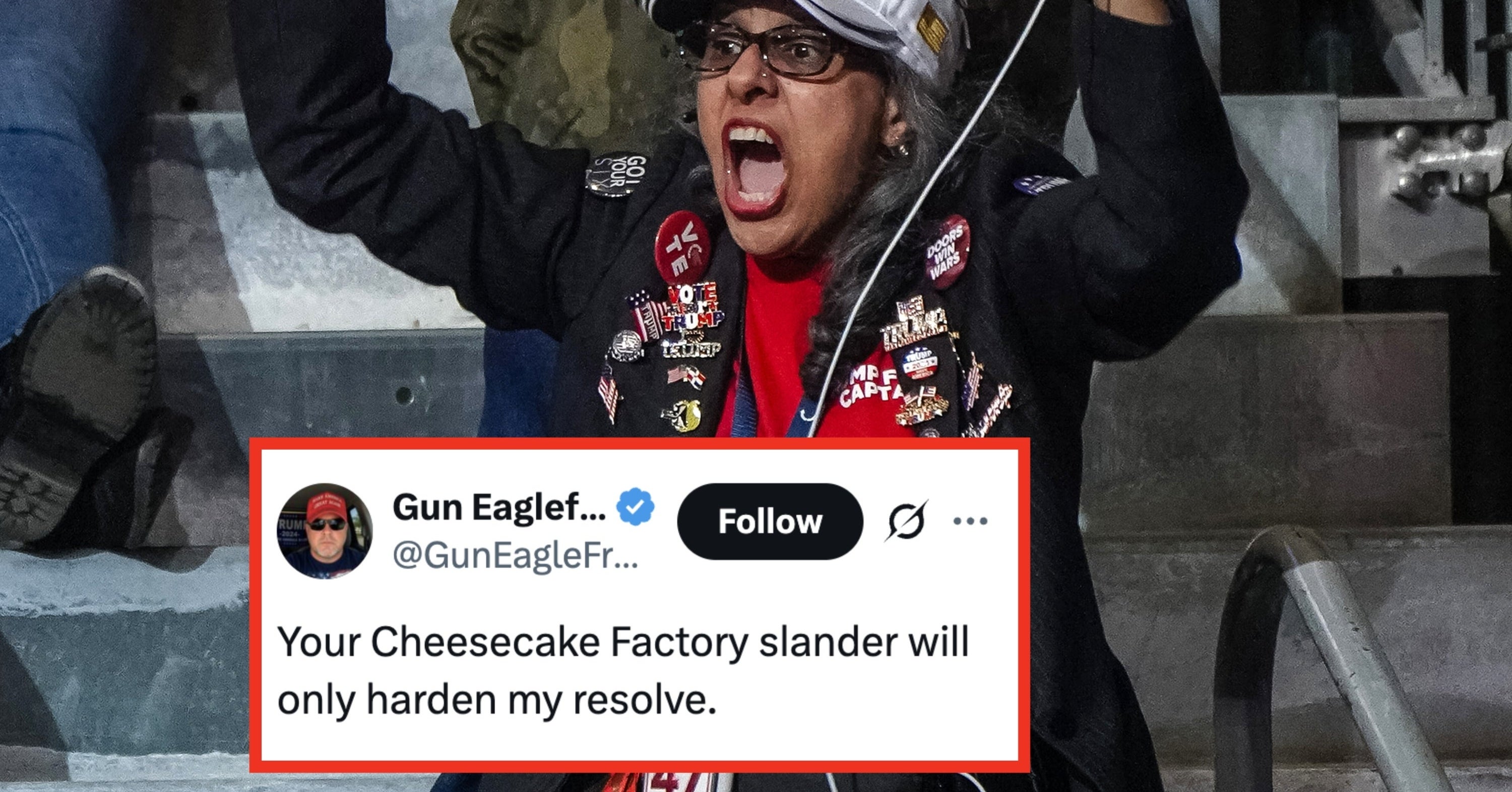 "Your Cheesecake Factory Slander Will Only Harden My Resolve": MAGA's Response To Obama Is Something Else