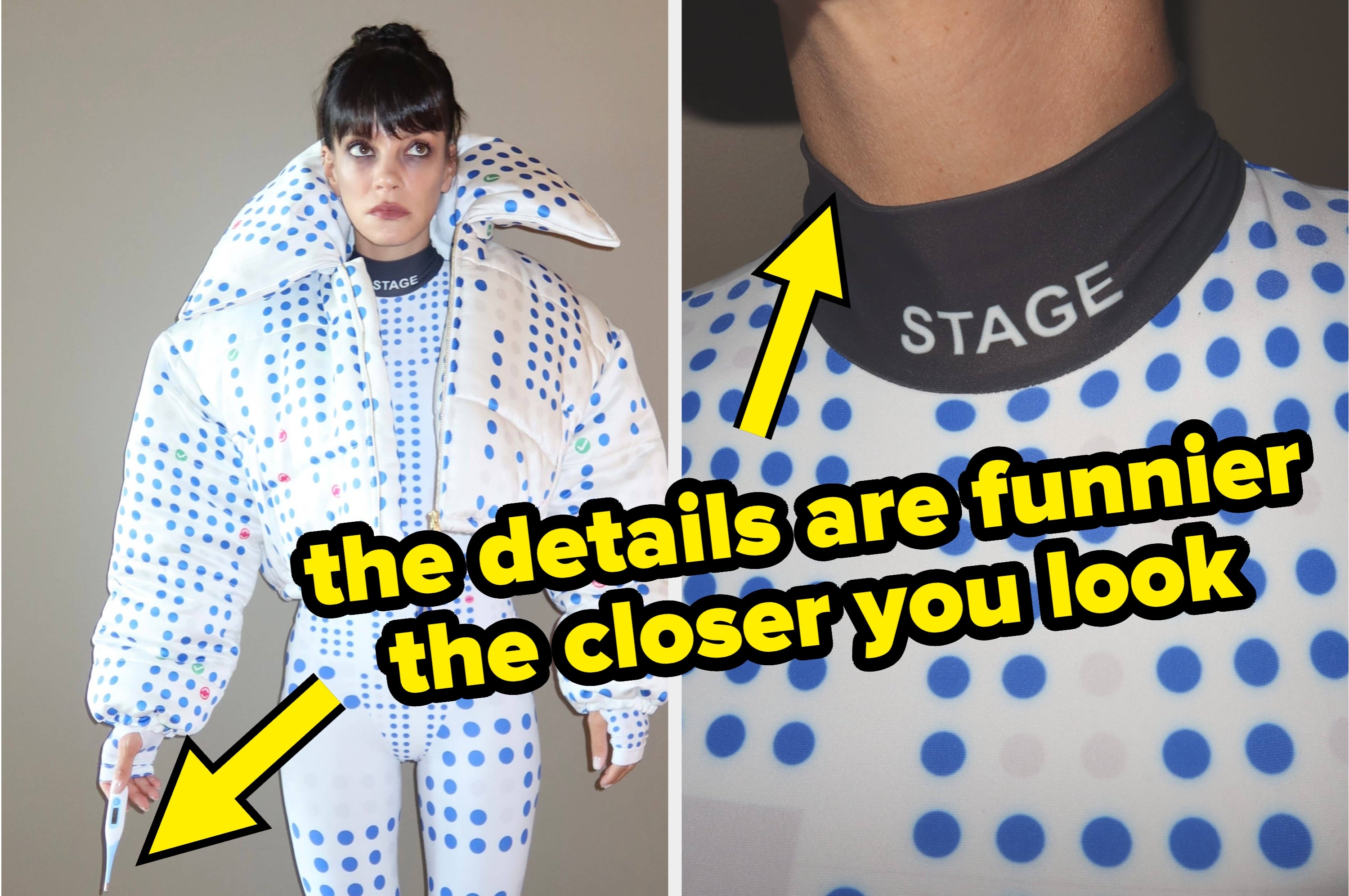 buzzfeed.com - Anna Good - Lily Allen Went As Blue Dot Fever For Halloween, And The Music Industry Reference Is Genius