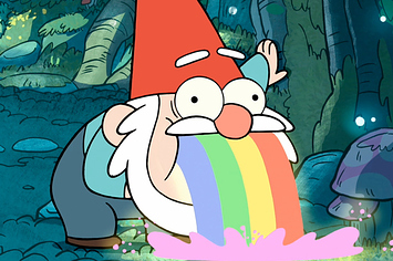 Gravity Falls Is The Only Place You Can See A Gnome Puking Rainbows