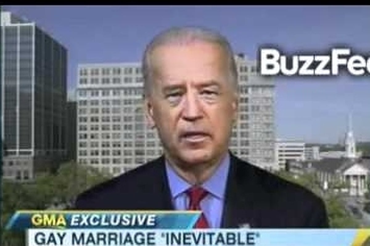 Joe Biden Said Gay Marriage Was Inevitable In 2007 2010 8089