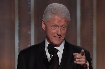 Bill Clinton's Standing Ovation At The Golden Globes