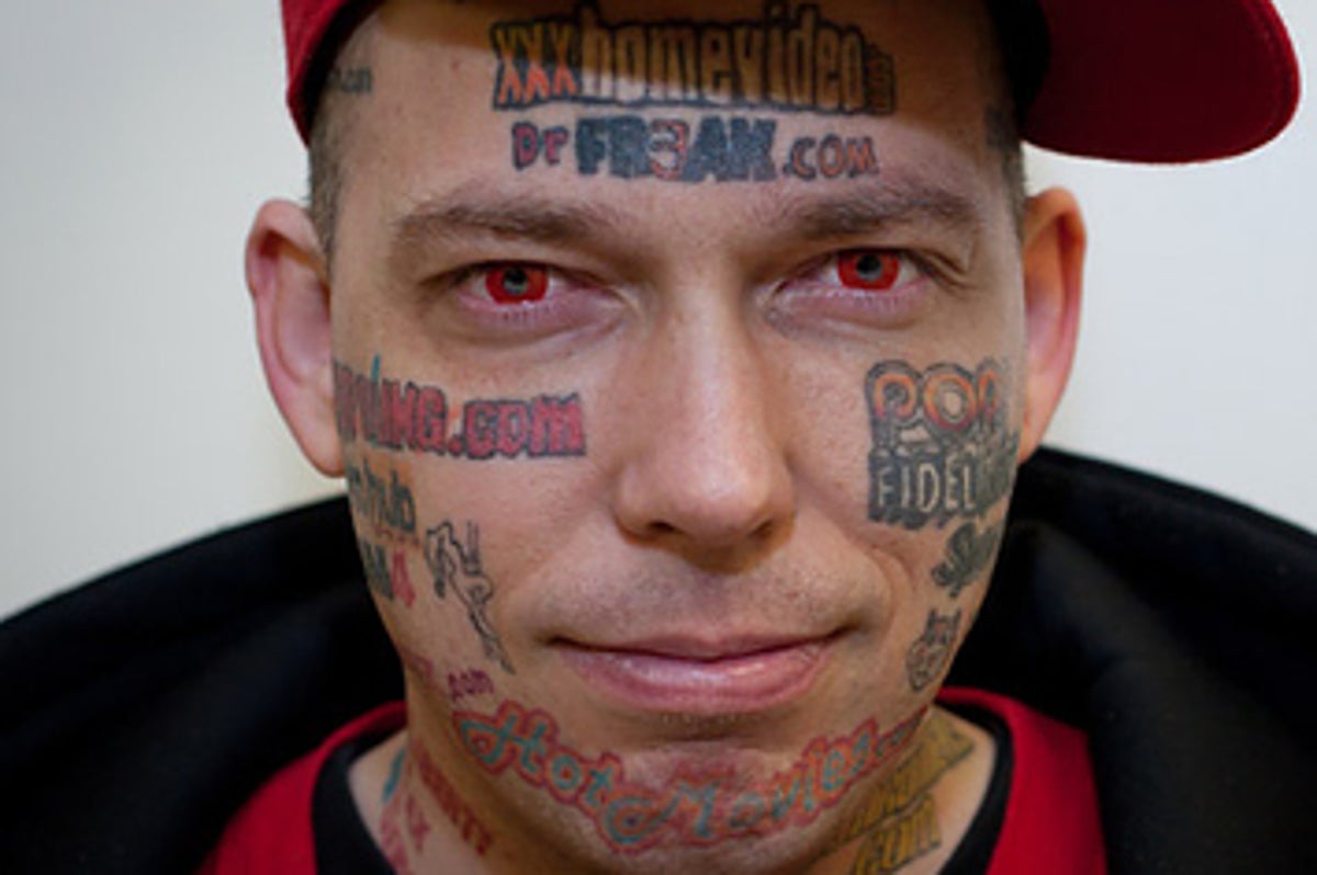 This Guy Needs Your Help To Remove His Pornsite Face Tattoos