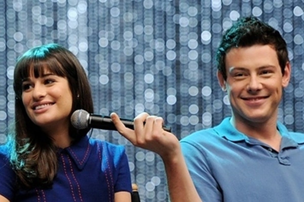 Lea Michele And Cory Monteith Kiss