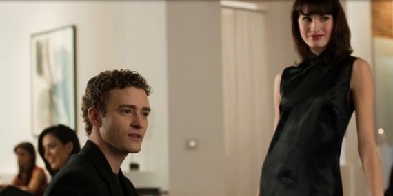 Justin As Sean Parker In "The Social Network"