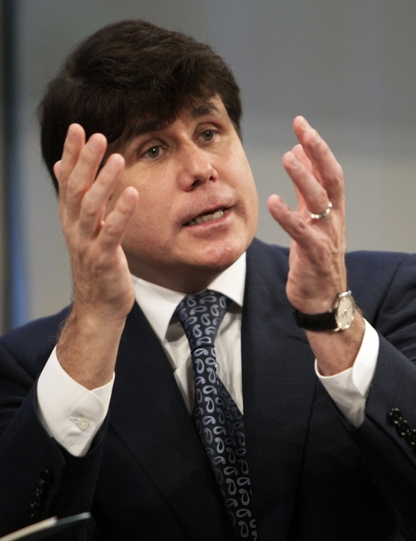 In this Sept. 28, 2010 file photo, former Illinois Gov. Rod Blagojevich participates in the Adver...