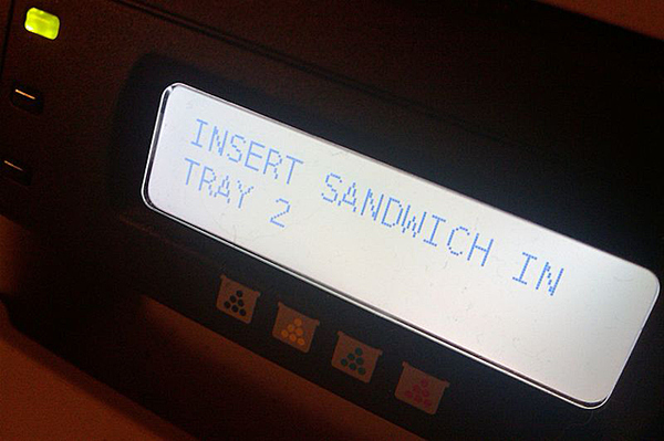 Hacking the printer to say funny things