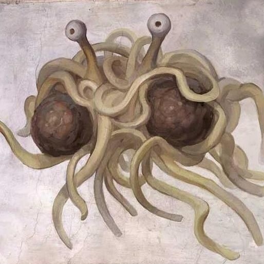 The Flying Spaghetti Monster ( Pastafarianism )
