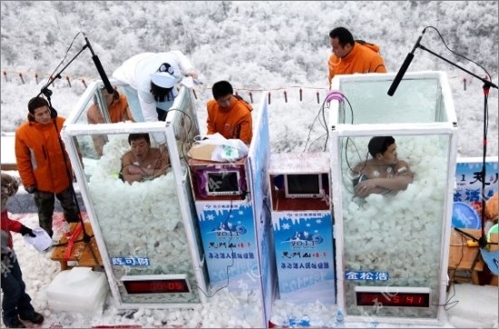 12) Ice Baths In Winter