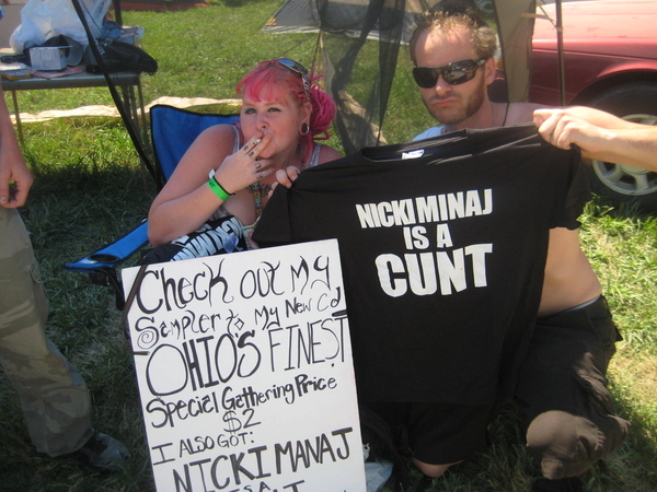 The Gathering is the only place where it&#39;s perfectly acceptable to wear a shirt with the word "Cunt" on it.