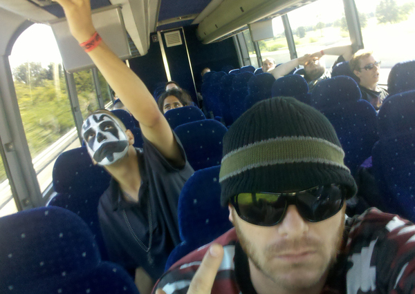 You will not sleep on a bus full of Juggalos.