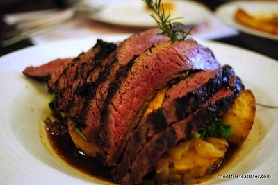 Eat a 36-ounce steak.