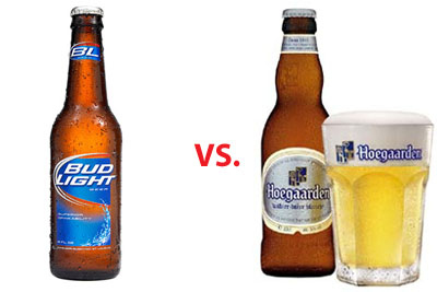 Tell the difference between cheap beer and good beer.