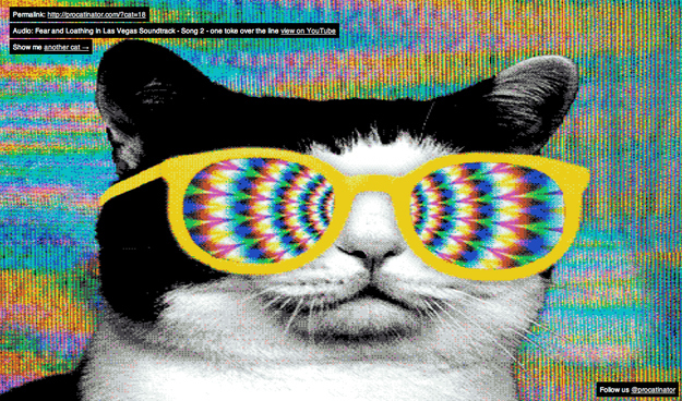 Cat #18 and "Song 1 - one toke over the line" from the Fear and Loathing in Las Vegas Soundtrack