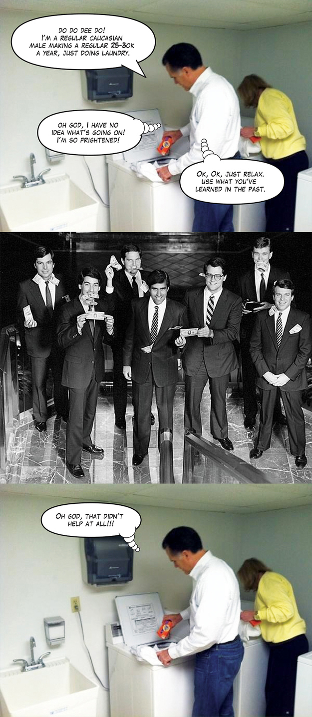 See! The 1% are just like the rest of us. Now stop your whining and vote for Mitt!