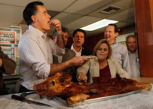 Ate what looks to be delicious pork.(Getty Images)