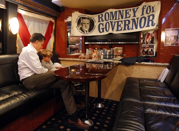 Hung out with his grandson.(Reuters Pictures)