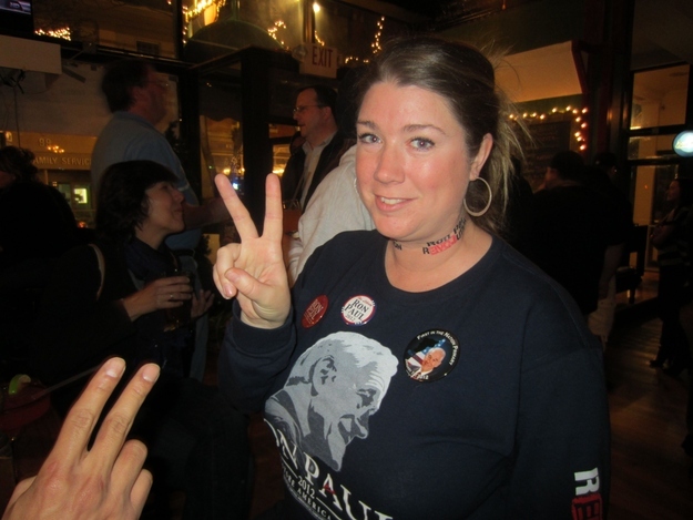 Teshia O'Keefe, 34, self-employed, Wolfeboro, N.H. Ron Paul fan since: "I just woke up three months ago." How she feels about Iowa: "On the record? If the media wouldn't have blacked him out, I think he would have done better."