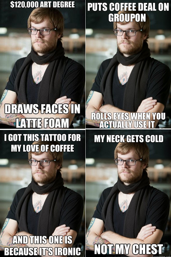 hipster barista meme tattoo