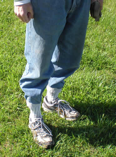 Be careful of ticks! Keep those pants TUCKED!