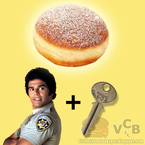 PONCH+KEY! - via Virtual CheeseBLOGGERHere's the problem:The word is Polish, and has been Americanized,so how you pronounce it really dependson who's polish grandmother your parents were talking towhen they bastardized the word into Chicago-eze.So say it how you want, but to me,it's a perfect excuse to put Erik Estradainto a funny photo with a donut.