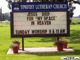 I think My Space and Jesus died about the same time.